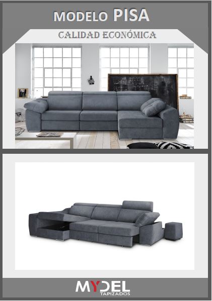 tienda Mentor Fondo verde Nuevo modelo de sofá Pisa - Tapizados Mydel